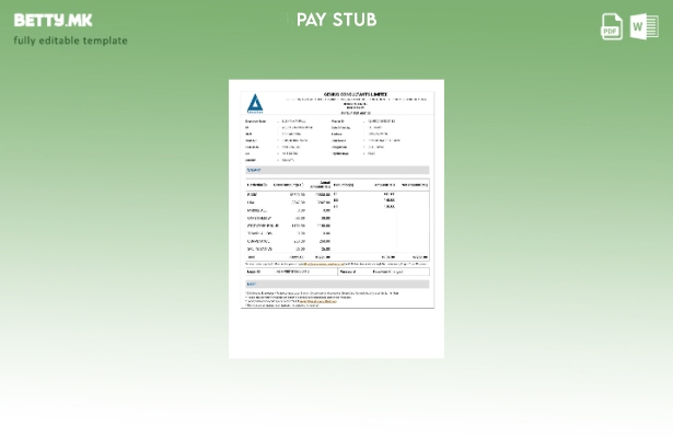 Модерен стил шаблон за уплатница Genius Consultants